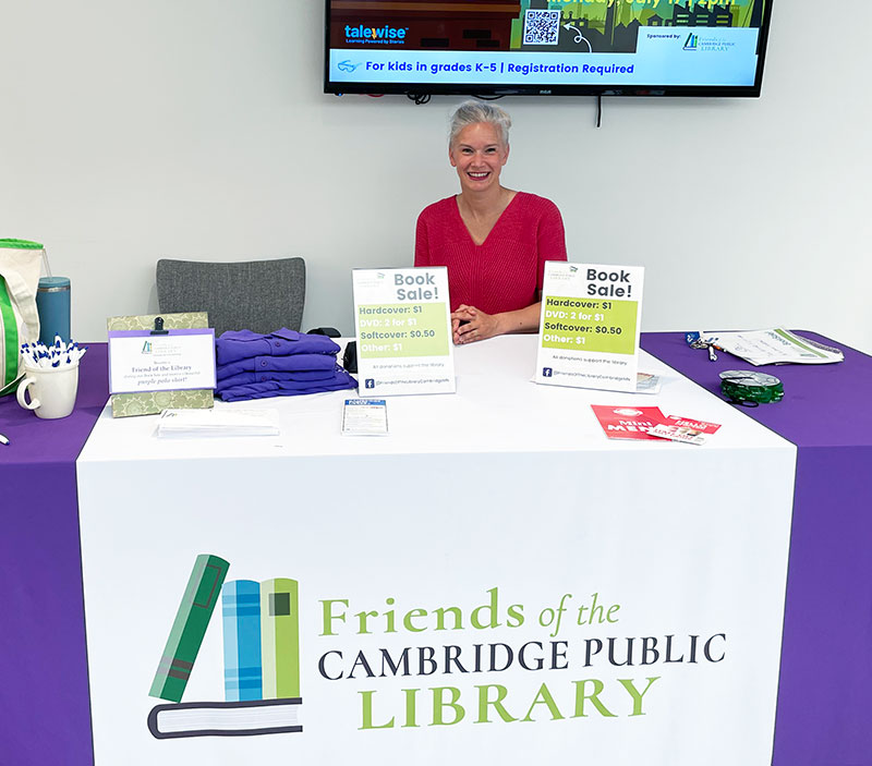 Jen at the Book Sale